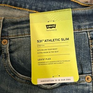 Brand new with tags Levi 531 blue jeans
